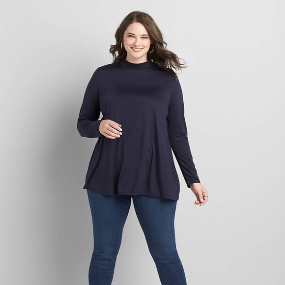 NWT, Lane Bryant Smocked Neck High Low Tunic❤️ - Picture 5 of 6